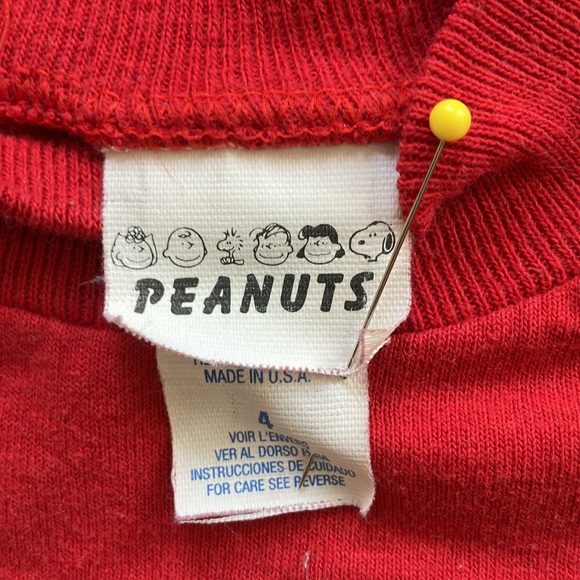 90s Peanuts Charlie Brown Tae Kwon Do long sleeve tee size 4 - Picture 6 of 10